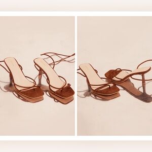 Wide Width Brown Kitten Heel